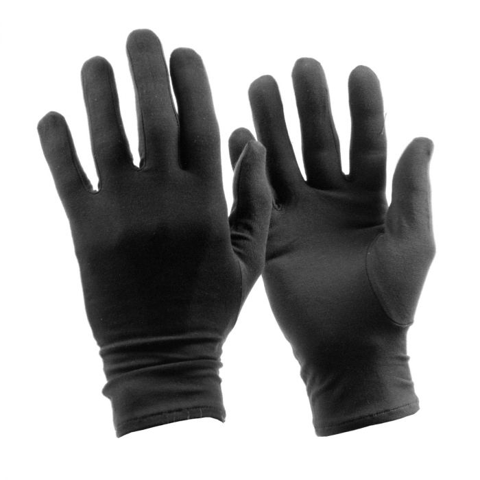 sanamedi Premium bamboe handschoenen maat 5-6 kleur zwart |